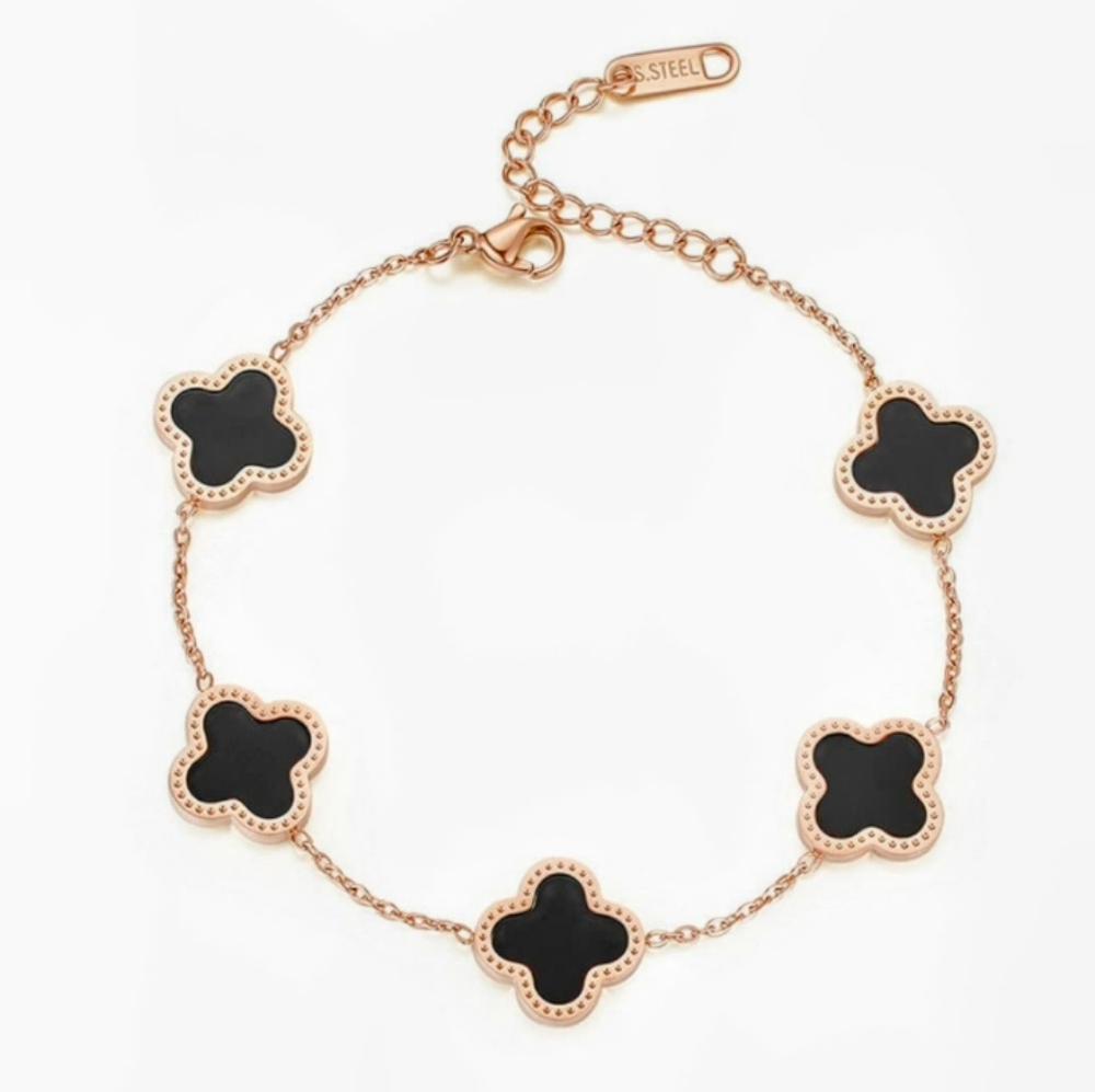 Five Clover Gold Bracelet